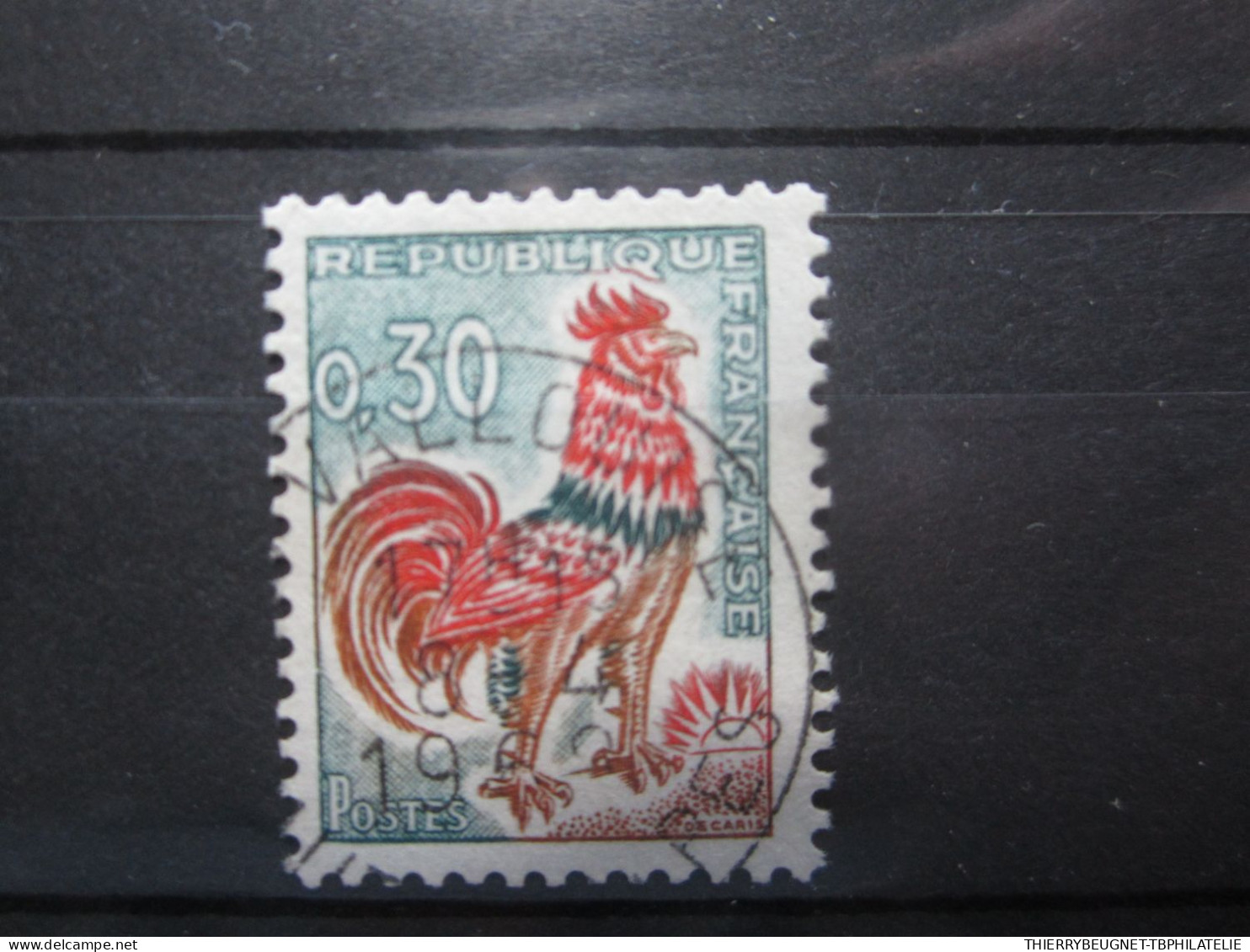 BEAU TIMBRE DE FRANCE N° 1331A - OBLITERATION VALLOUISE (a) - 1962-1965 Gallo De Decaris