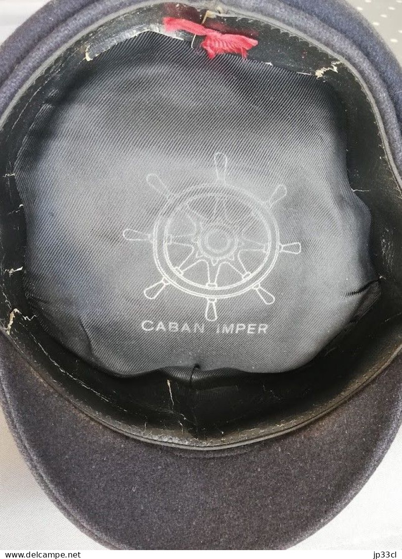 Casquette De Marin "Caban Imper" Avec Barre De Gouvernail - Copricapi