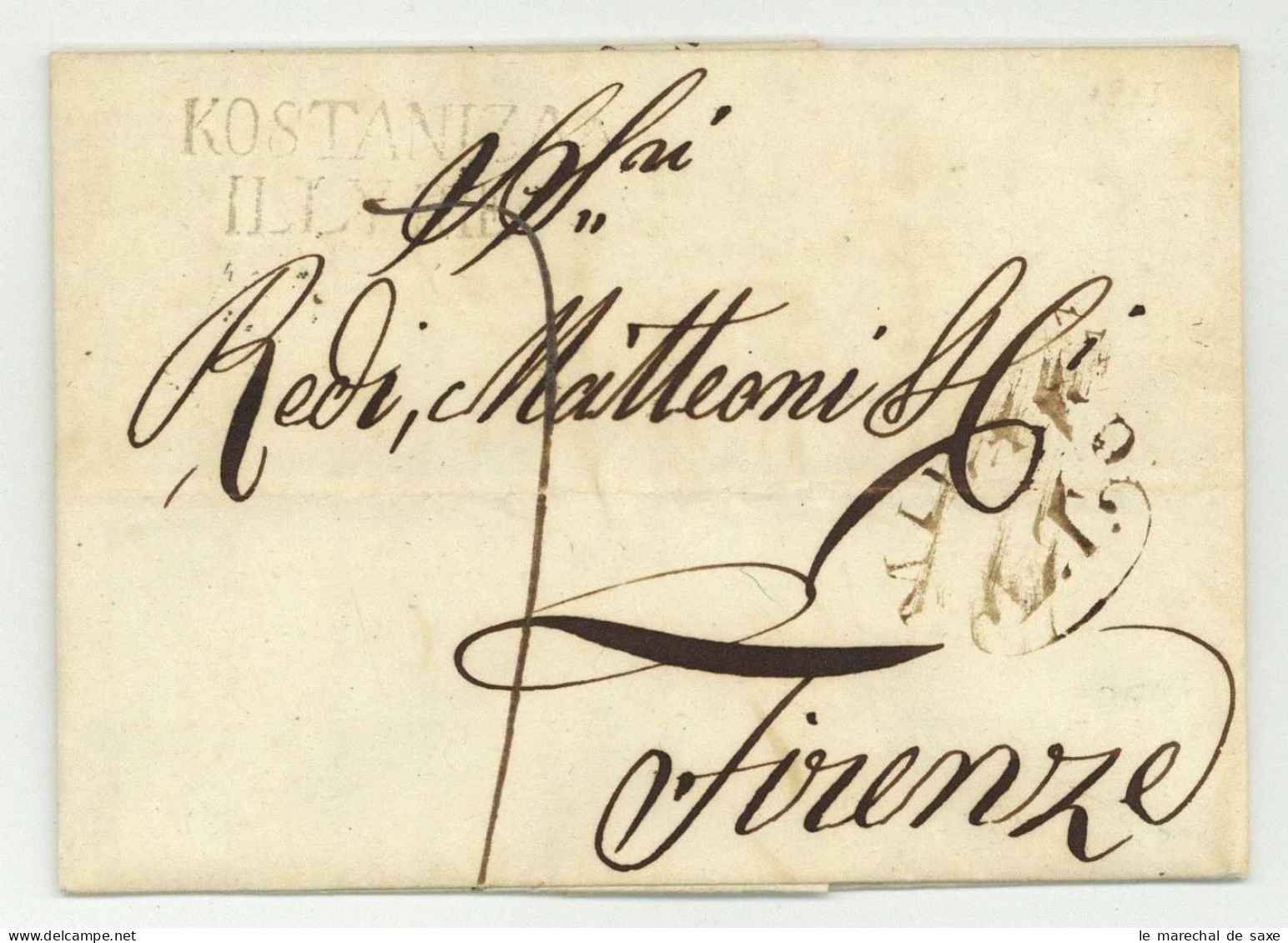 KOSTANIZA ILLYRIE Kroatien Croatia 1813 Departement Conquis - 1792-1815: Dipartimenti Conquistati