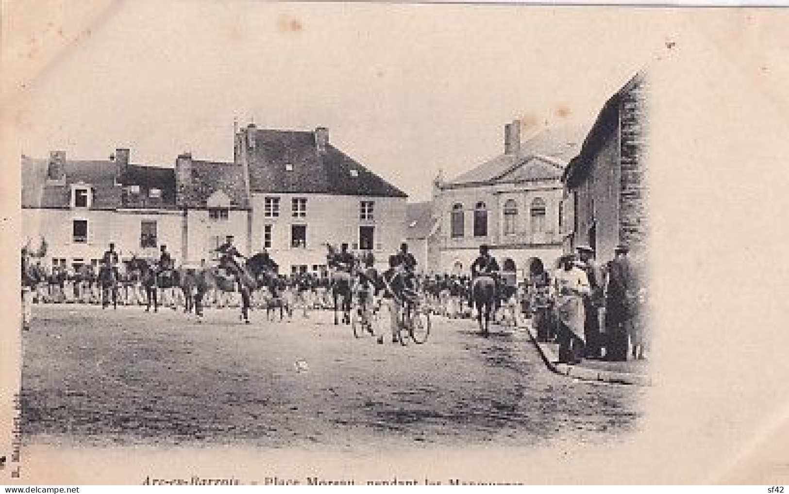 ARC EN BARROIS                          PLACE MOREAU PENDANT LES MANOEUVRES               PRECURSEUR - Arc En Barrois