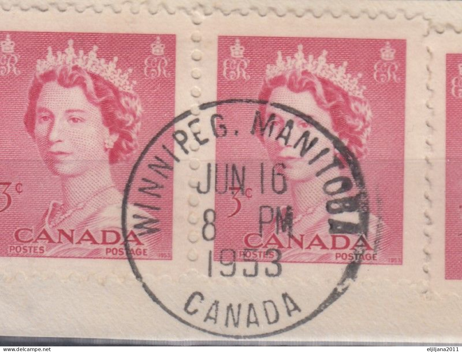 Action !! SALE !! 50 % OFF !! ⁕ Canada 1953 QEII ⁕ 43v Used With Duplicates - Gebruikt