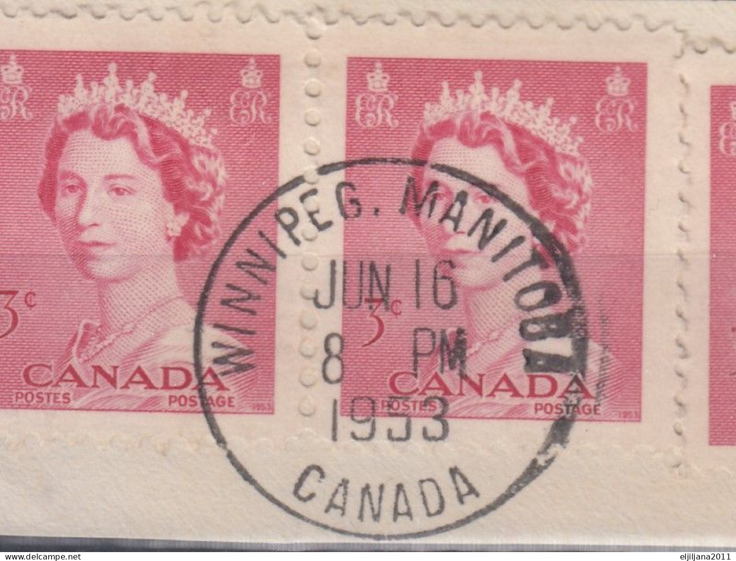 Action !! SALE !! 50 % OFF !! ⁕ Canada 1953 QEII ⁕ 43v Used With Duplicates - Gebraucht