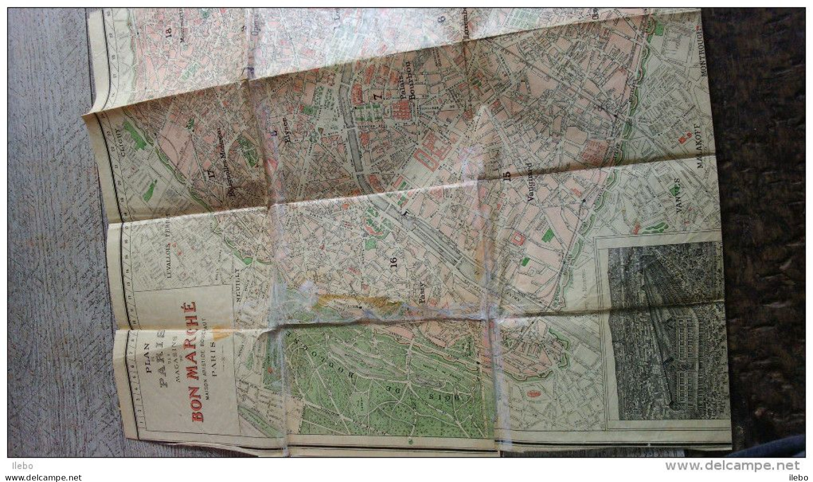 Souvenir Of The Bon Marché Paris Petit Guide Anglais Avec Plan Gravures Rare - Parijs