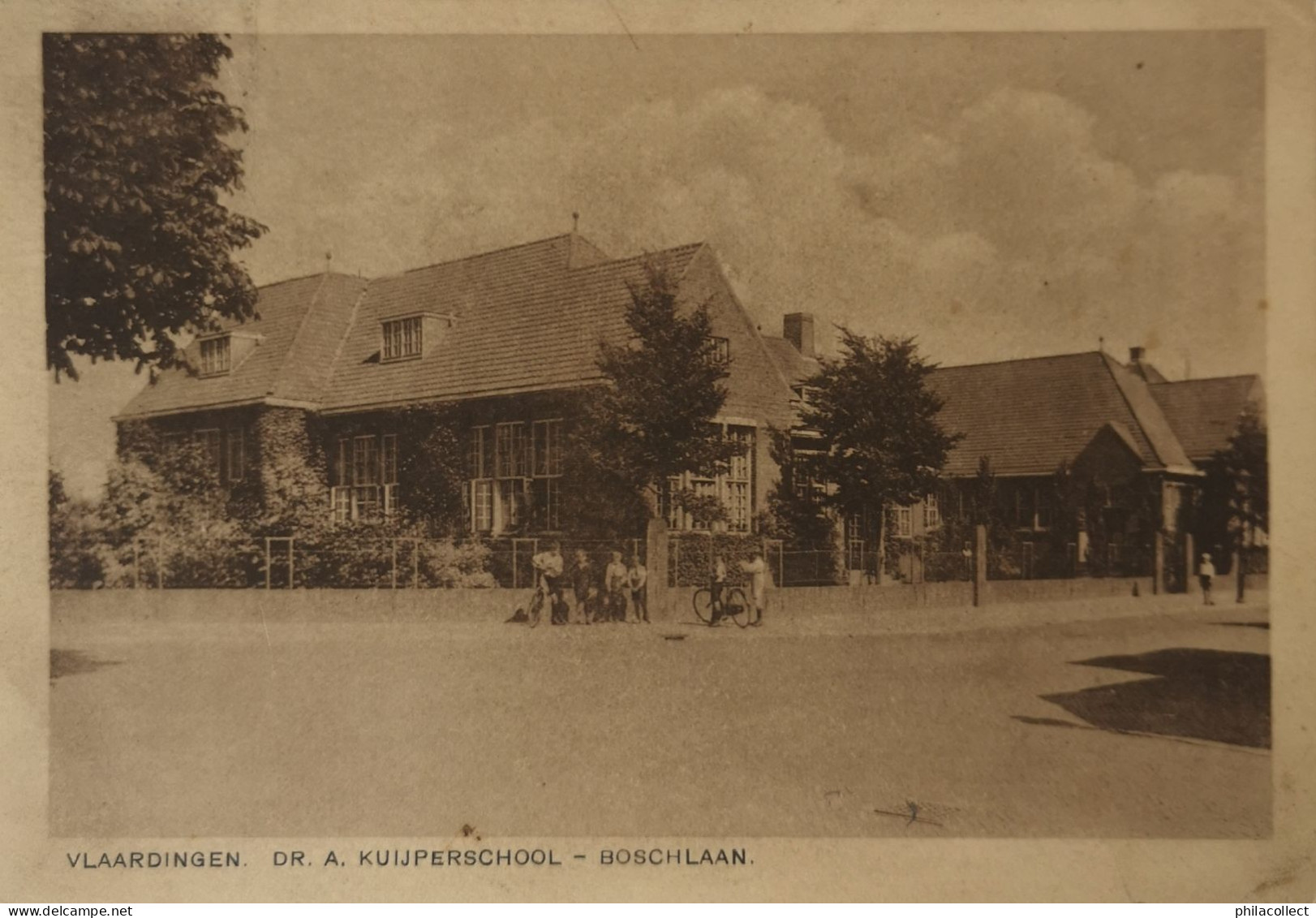 Vlaardingen // Dr. A. Kuijperschool - Boschlaan 19?? Dun Adres. Plek Zegel - Vlaardingen