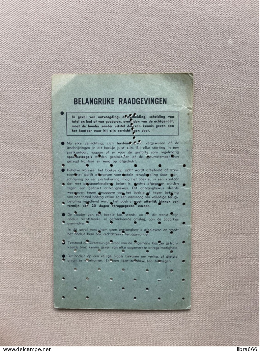 SPAARBOEKJE (ASLK) 1974-1983 / UYTERHOEVEN - SCHAARBEEK - BRUSSEL (ANDERLECHT) / DE MEETER - Bank & Insurance