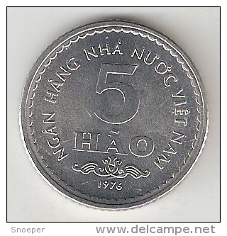 Vietnam  5 Hao 1976  Km   13  Unc - Vietnam