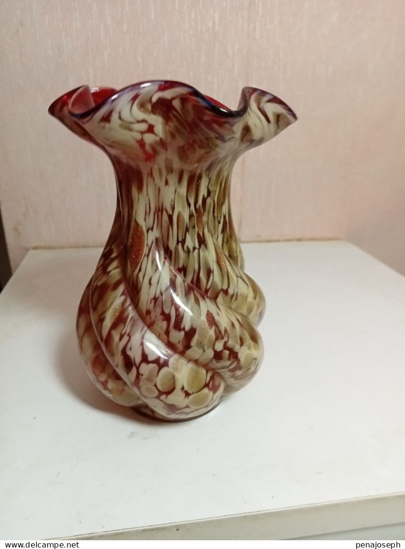 Vase Ancien De Clichy Hauteur 15 Cm X 10 Cm - Vases