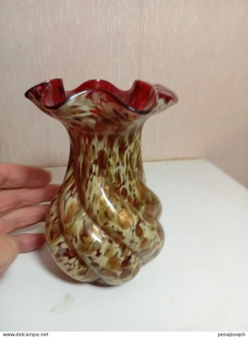 Vase ancien de clichy hauteur 15 cm x 10 cm