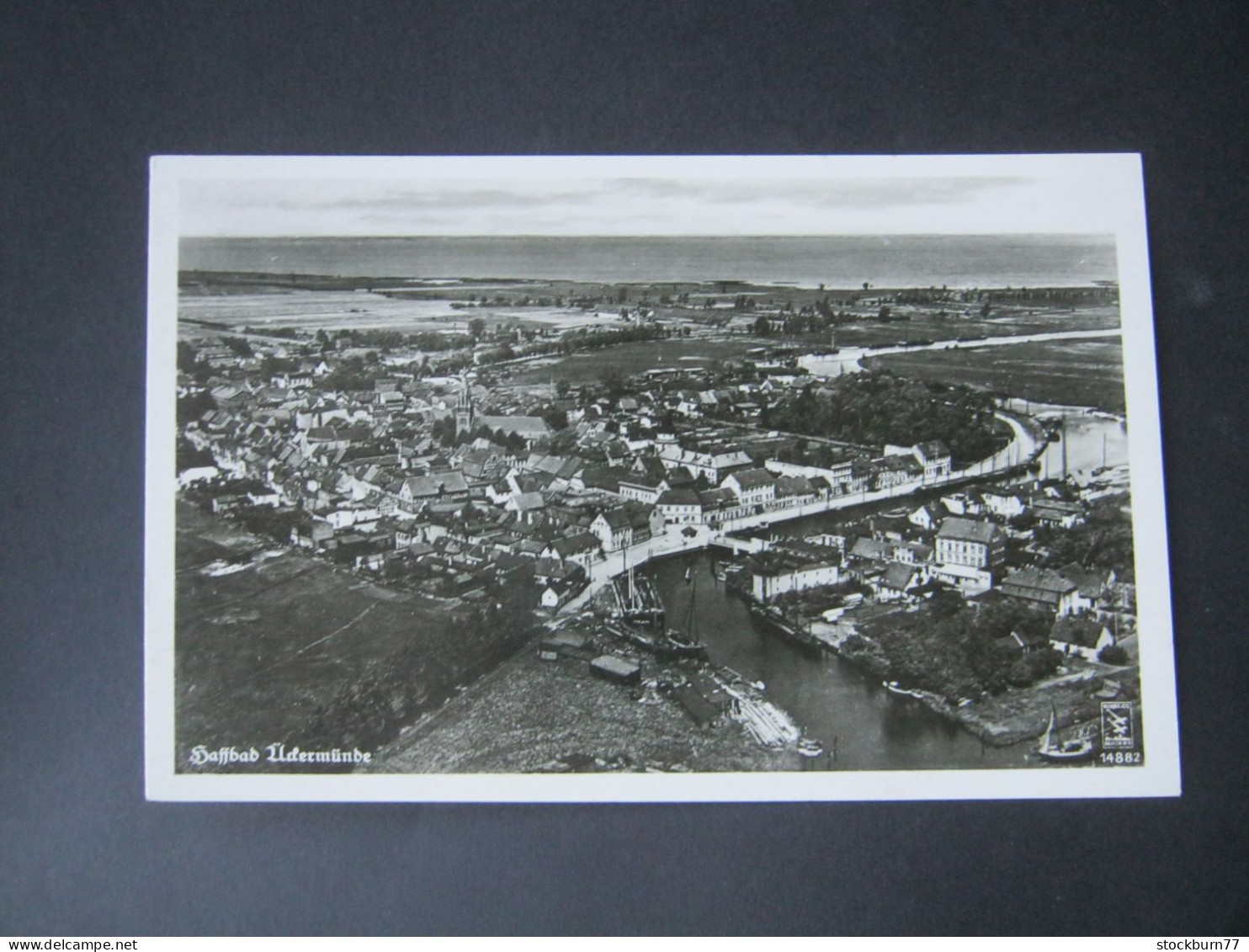 Ückermünde, Luftbild,  , Schöne Karte Um 1940 - Ückermünde