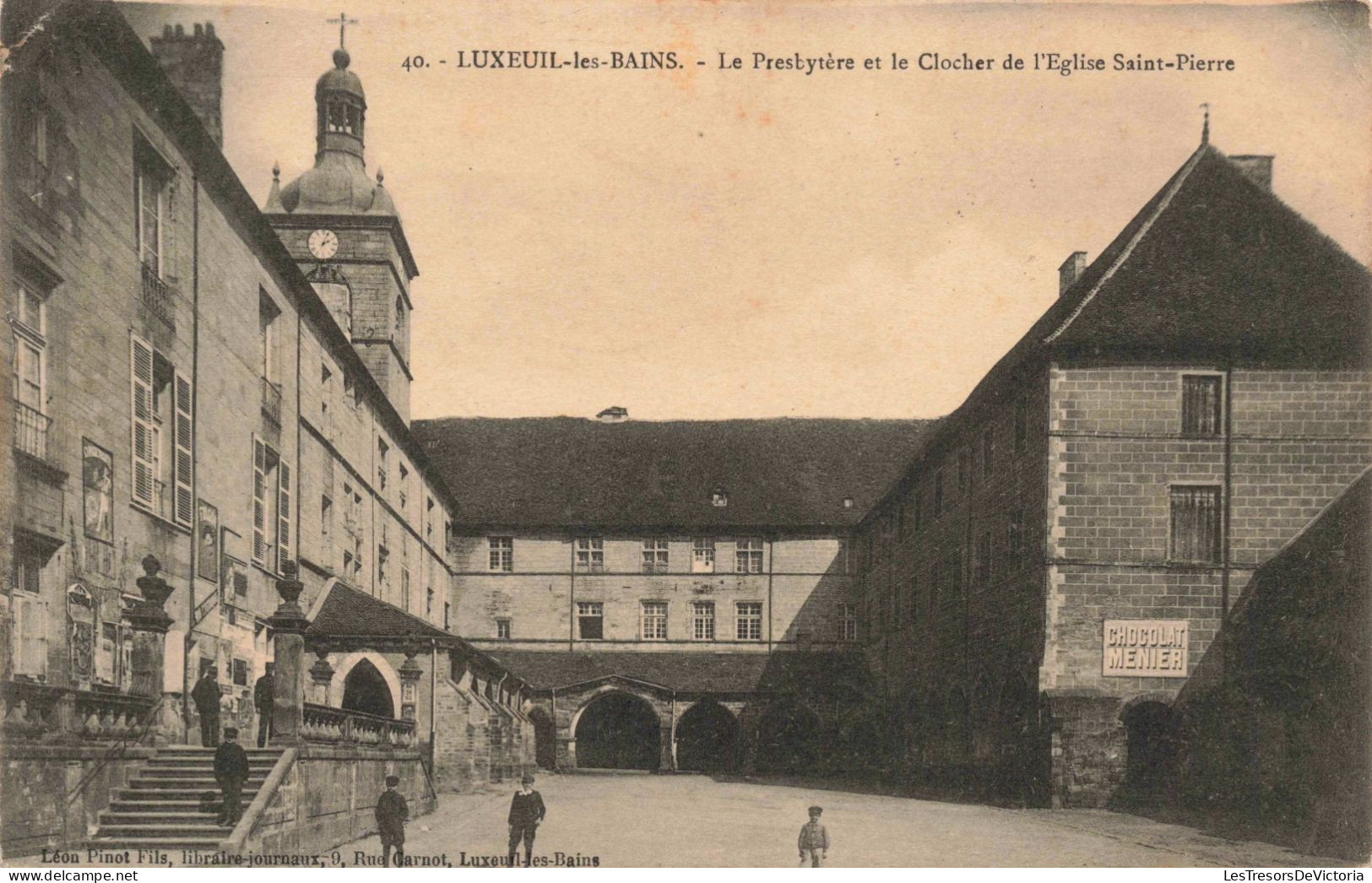 FRANCE - Luxeuil Les Bains - Le Presbytère Et Le Clocher De L'Eglise Saint Pierre - Carte Postale Ancienne - Luxeuil Les Bains