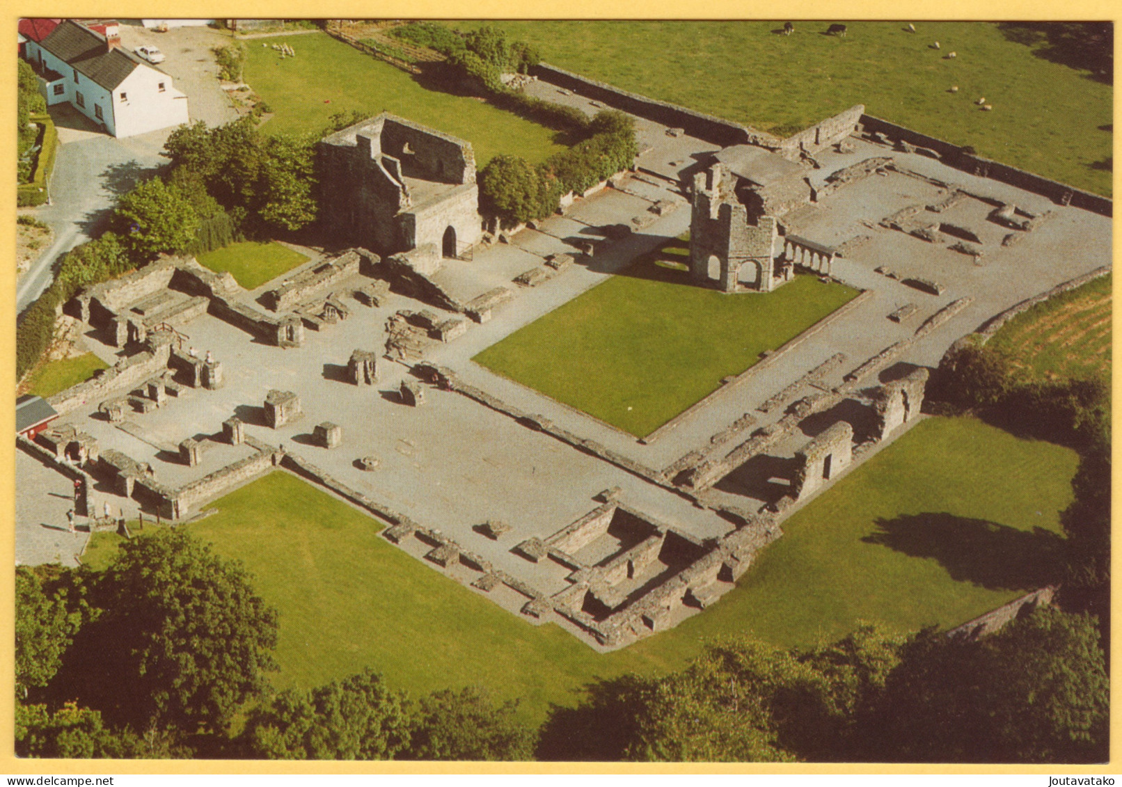 Aerial View - Mellifont Abbey, Co. Louth, Ireland - Louth