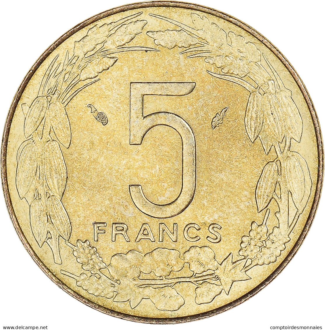 Monnaie, États De L'Afrique Centrale, 5 Francs, 1981 - Cameroun