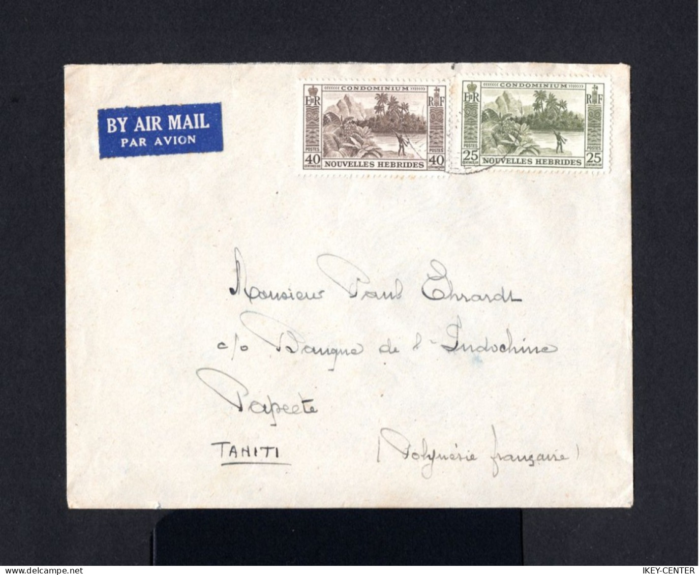 15562-NEW HEBRIDES-NOUVELLES HEBRIDES-.AIRMAIL COVER PORT VILA To DEN HAAG (holland) 1958.French-British Colonies - Cartas & Documentos
