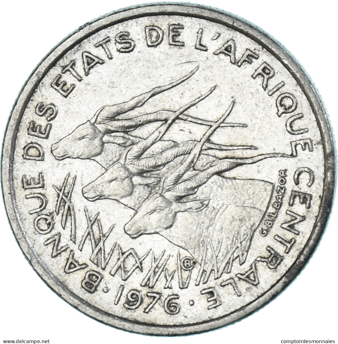 Monnaie, États De L'Afrique Centrale, 50 Francs, 1976 - Zentralafrik. Republik