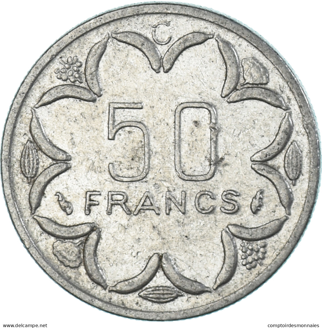 Monnaie, États De L'Afrique Centrale, 50 Francs, 1976 - Centraal-Afrikaanse Republiek