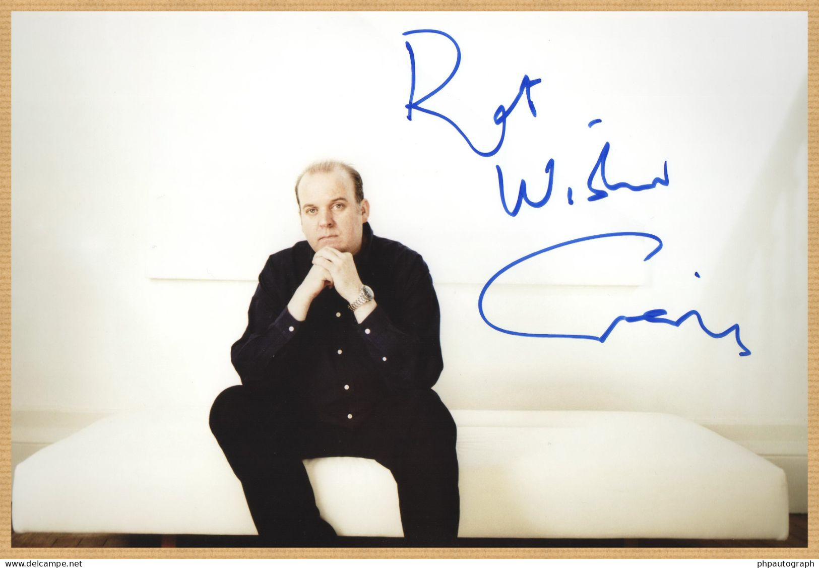 Craig Armstrong - Film Composer - Rare Signed Large Photo - Ghent 2010 - COA - Singers & Musicians