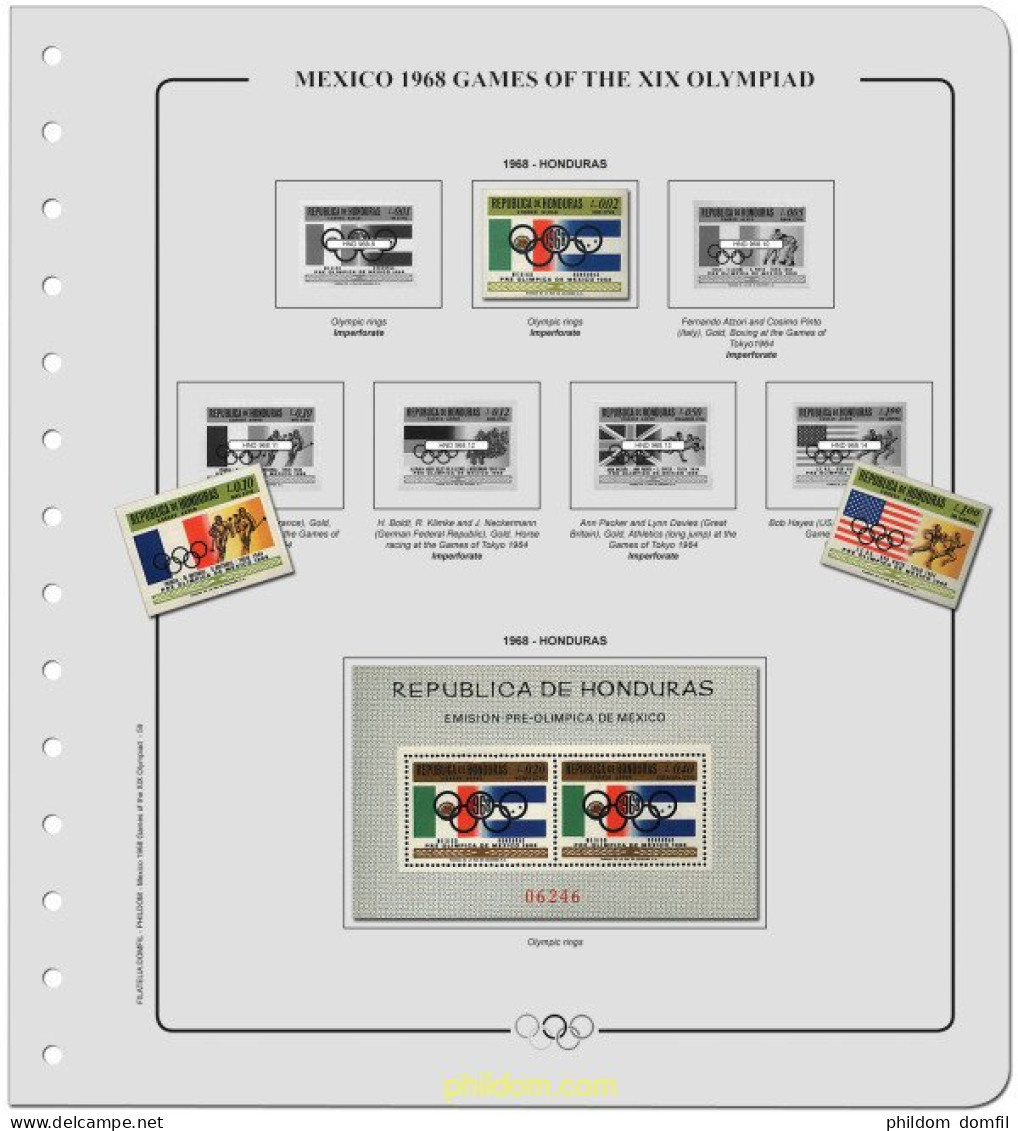 Suplemento Olimpiadas 19 Olim.Mexico 1968 -Tomo 2. Sin Montar - Estate 1896: Atene