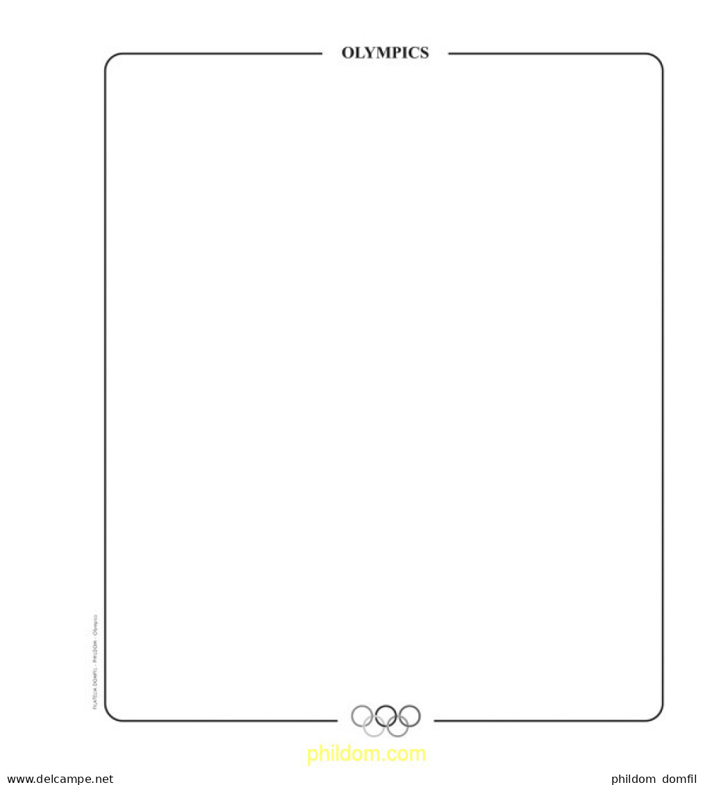 Paquete De 25 Hojas Titulo OLIMPICS - Nuovi