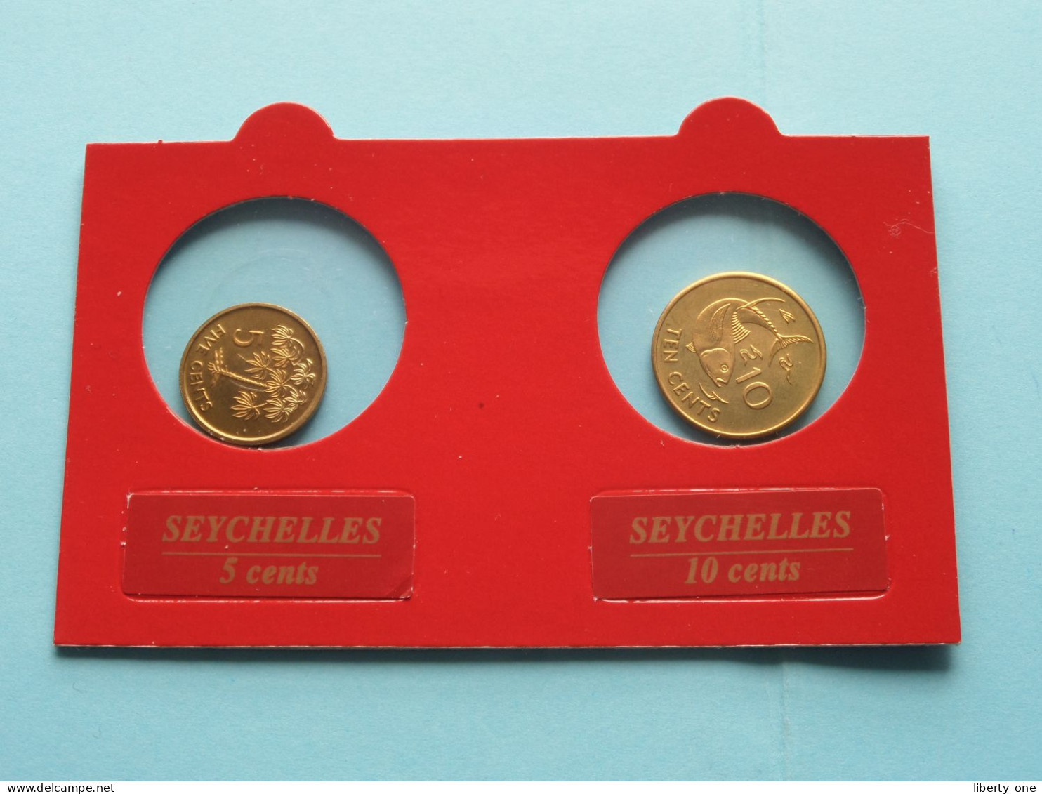 Set Of 2 Coins > 5 Cents (1995) & 10 Cents (1994) > ( Monnaies Du Monde > Editions ATLAS ) SEYCHELLES ( Voir SCANS ) ! - Seychelles