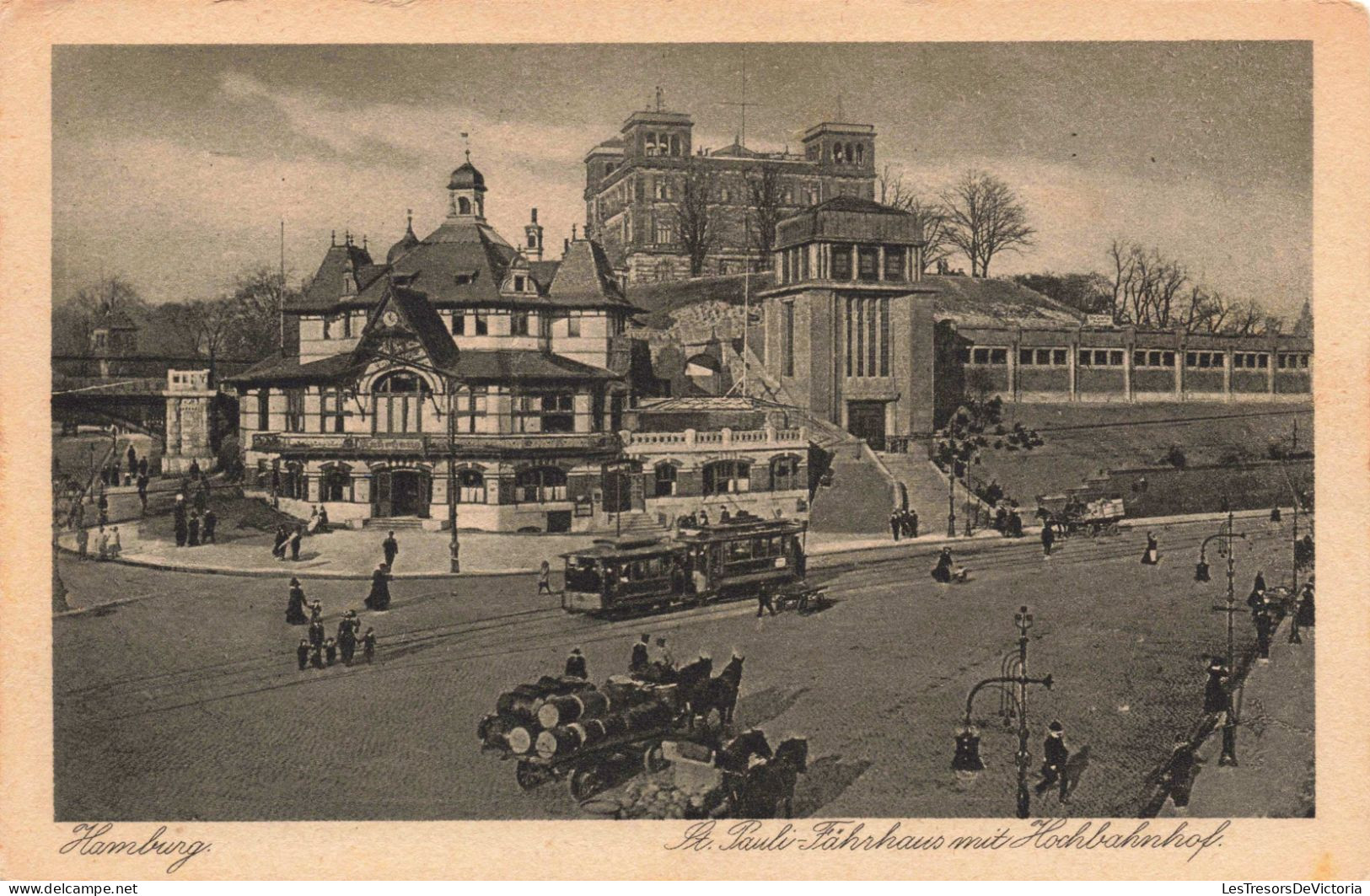 ALLEMAGNE - Hamburg - St Paul Fährhaus Mit Hochbahnhof - Animé - Carte Postale Ancienne - Sonstige & Ohne Zuordnung