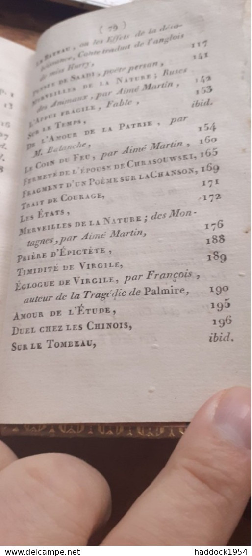 Recueil De Contes Historiettes Morales En Vers Et En Prose LOUIS AIME MARTIN 4 Tomes Pillet 1813 - Märchen