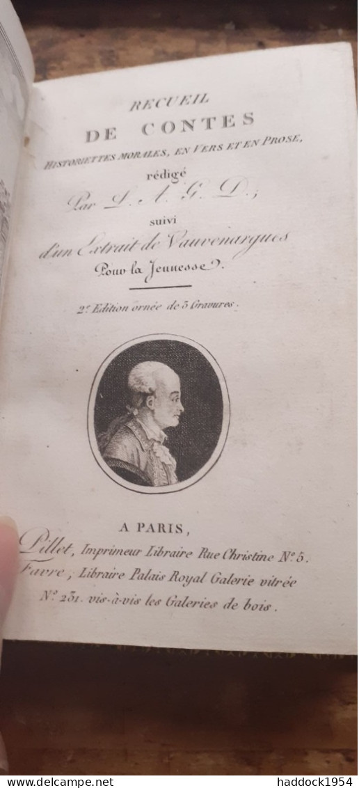 recueil de contes historiettes morales en vers et en prose LOUIS AIME MARTIN 4 tomes pillet 1813