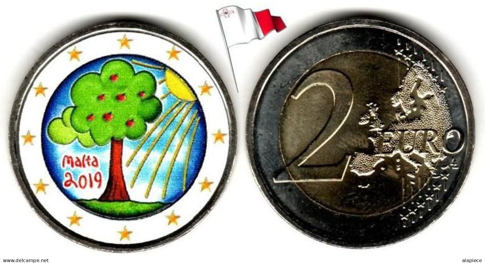 Malte - 2 Euro 2019 - Nature And Environment (Color) - Malte