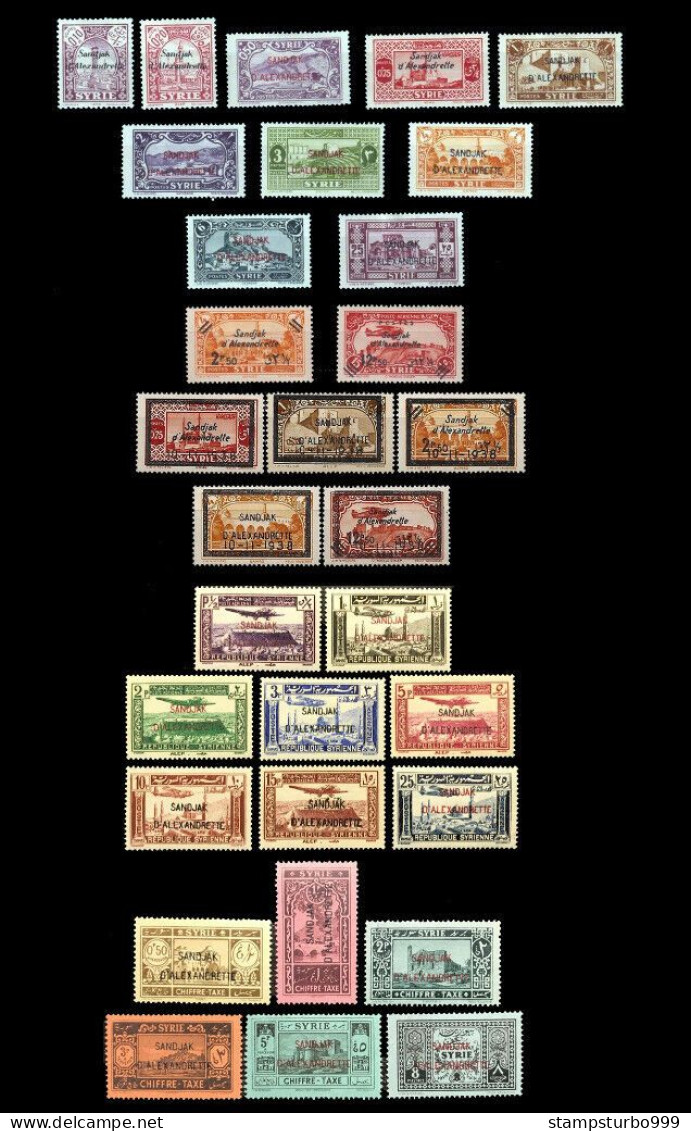 Turkey (Alexandretta, Alexandrette,) Complete Sets (31 Stamps),  MNH ** - Ongebruikt