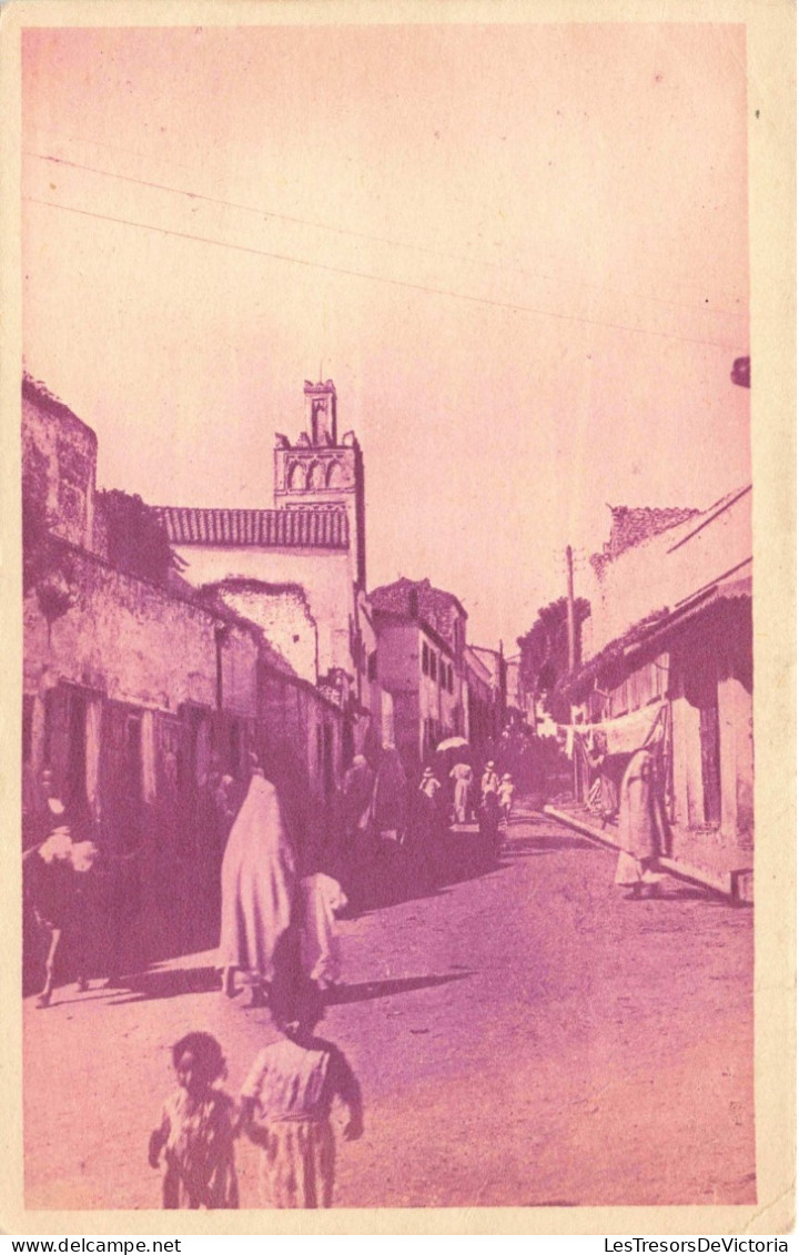 ALGERIE - Tlemcen - Une Rue - Carte Postale Ancienne - Tlemcen