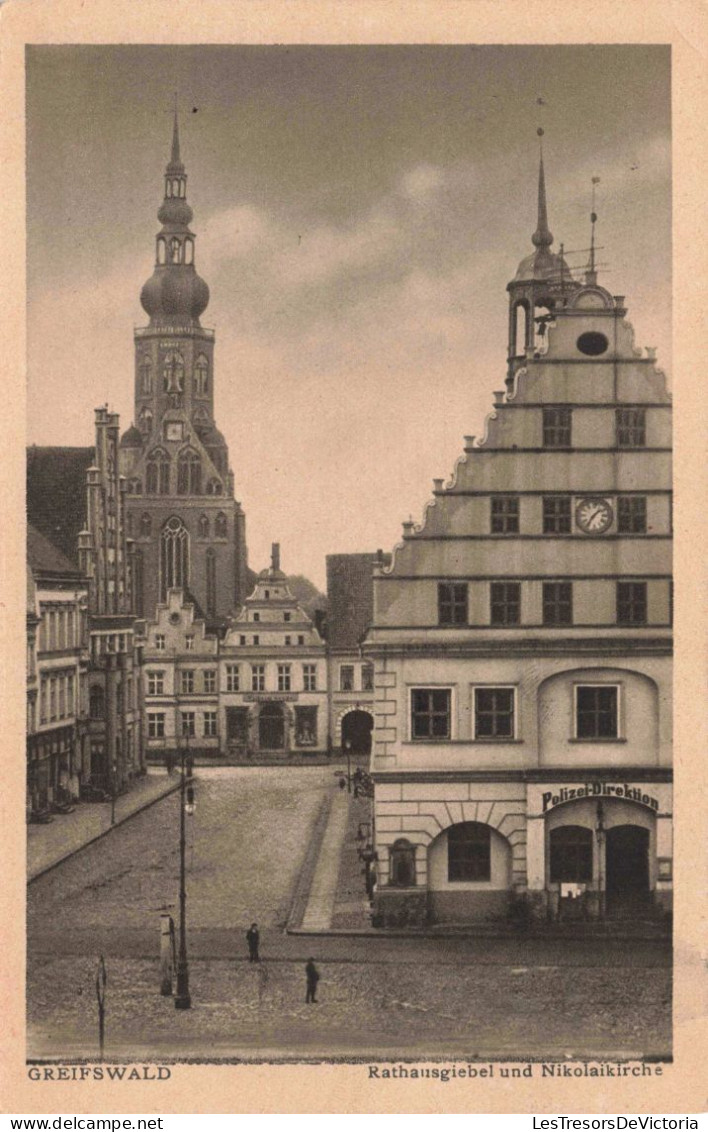 ALLEMAGNE - Greifswald - Rathausgiebel Und Nikolaikirche - Carte Postale Ancienne - Greifswald