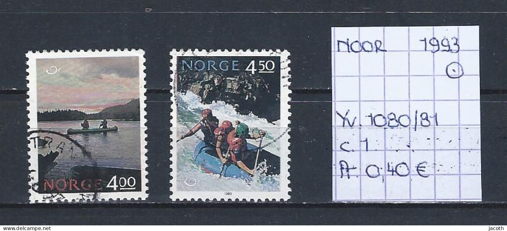 (TJ) Noorwegen 1993 - YT 1080/81 (gest./obl./used) - Gebraucht