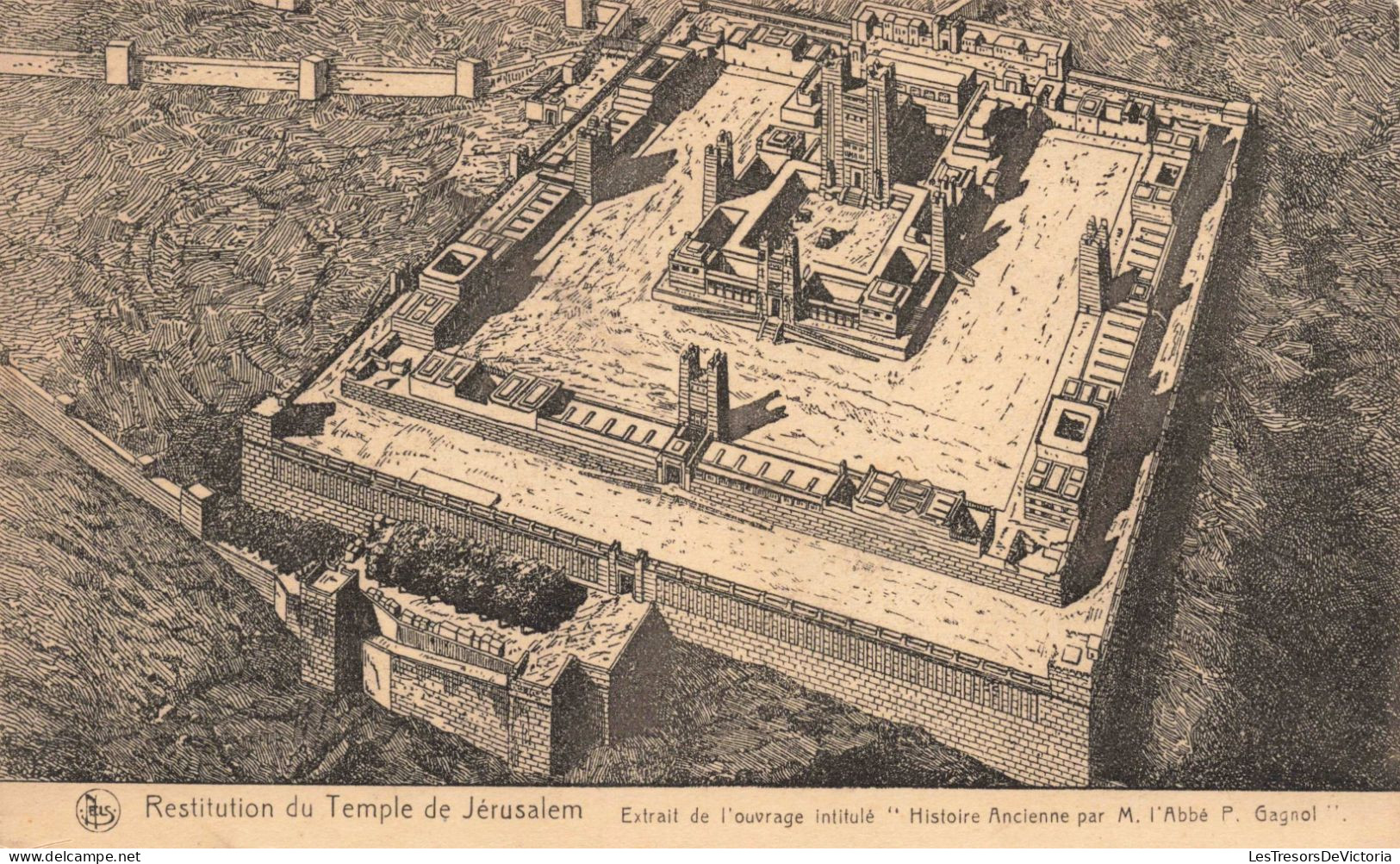 JÉRUSALEM - Restitution Du Temple De Jérusalem  - Carte Postale Ancienne - Israel