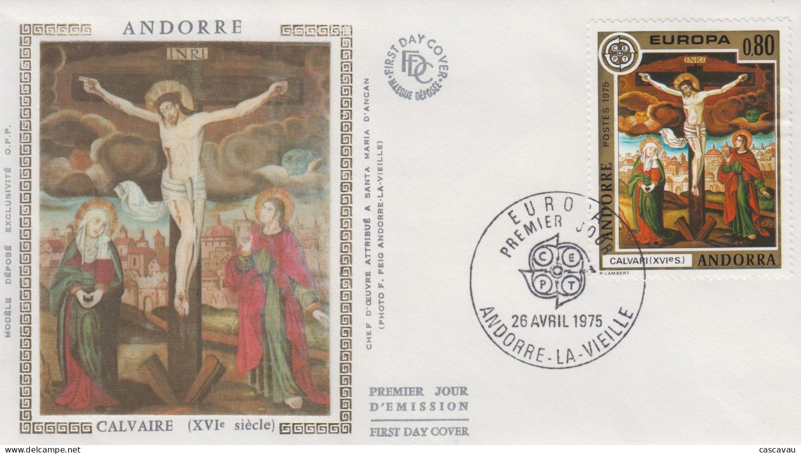 Enveloppe  FDC  1er  Jour   ANDORRE   ANDORRA     EUROPA     1975 - FDC