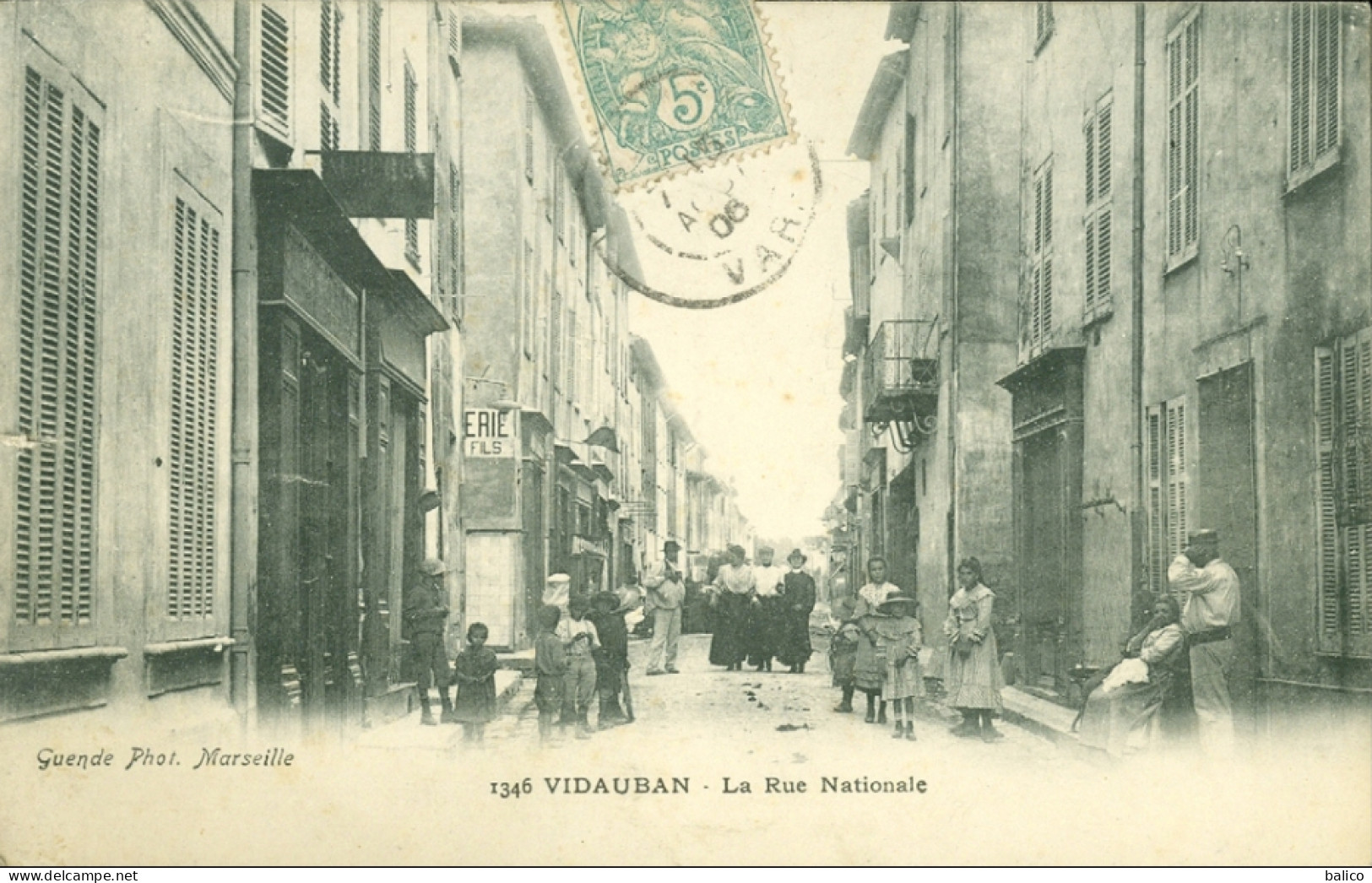 83 - Vidauban - La Rue Nationale - 1346 - Vidauban