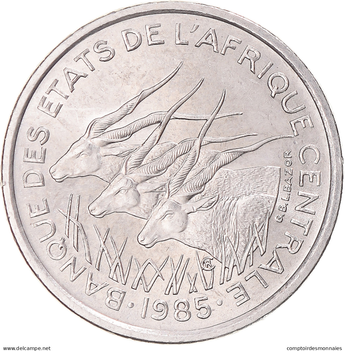 Monnaie, États De L'Afrique Centrale, 50 Francs, 1985 - Centraal-Afrikaanse Republiek