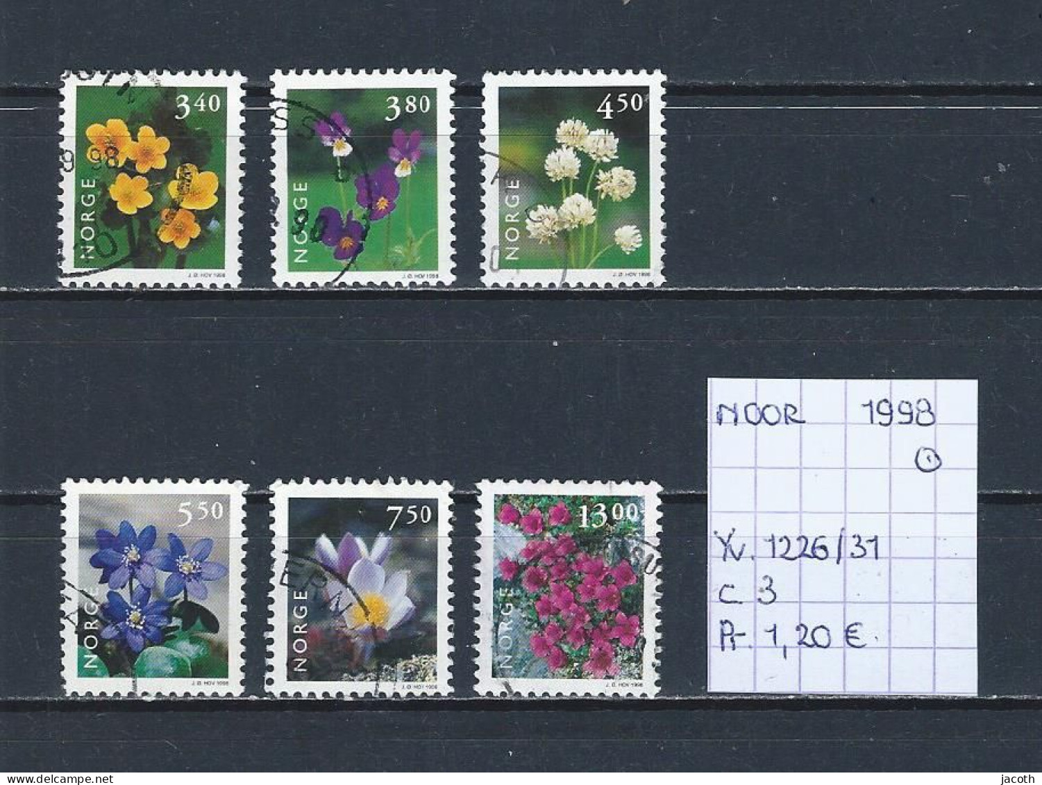 (TJ) Noorwegen 1998 - YT 1226/31 (gest./obl./used) - Gebraucht