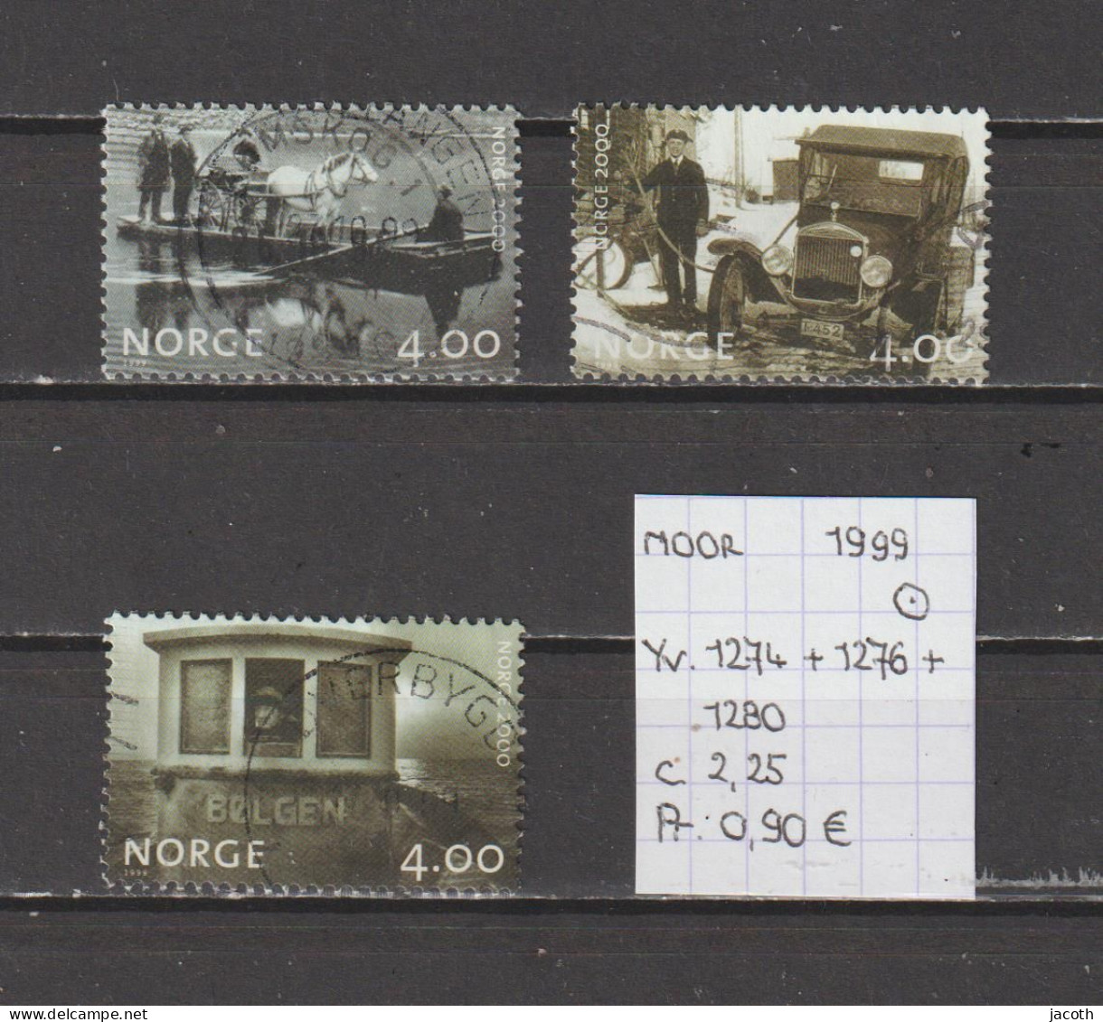 (TJ) Noorwegen 1999 - YT 1274 + 1276 + 1280 (gest./obl./used) - Gebraucht