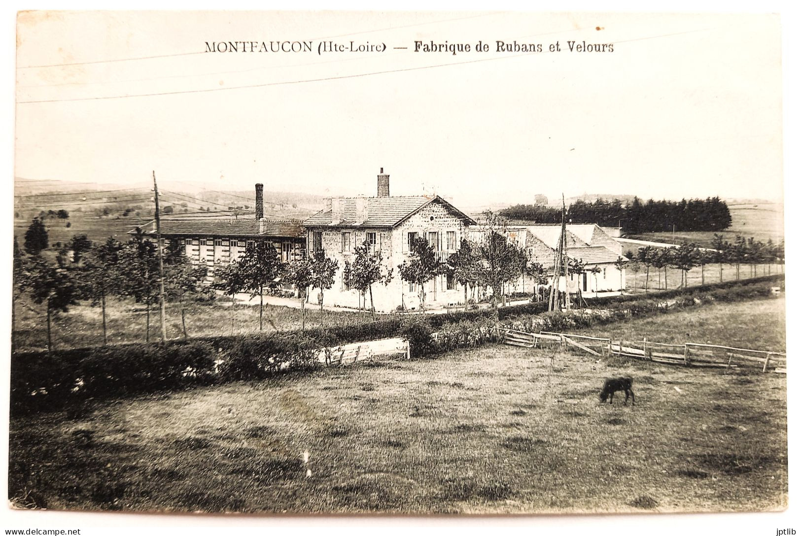 CPA Carte Postale / 43 Haute-Loire, Velay, Montfaucon / Fabrique De Rubans Et Velours. - Montfaucon En Velay