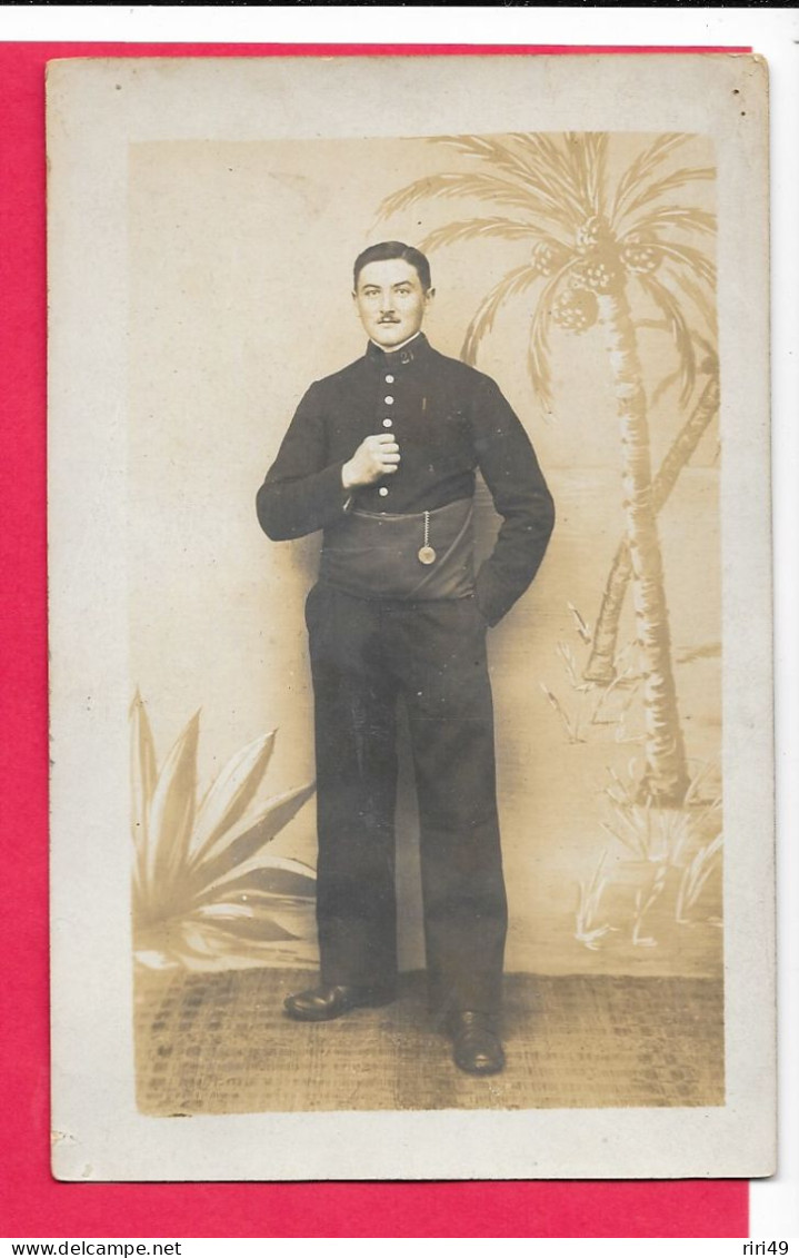 Cpa Carte Photo Militaire Type  Zouave, 21e Régiment, Voir Scannes - Uniforms
