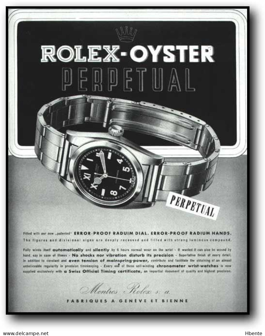 Watch Rolex-Oyster Perpetual Radium Dial Hands (Photo) - Voorwerpen