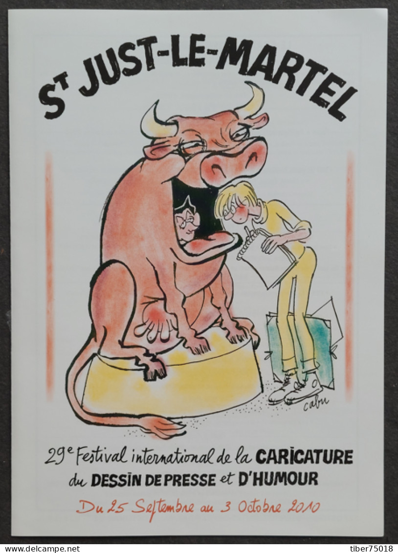 Programme (2 Pages) 15x21 - Festival Int. De La Caricature, Du Dessin De Presse... St Just-le-Martel - Illustration Cabu - Cabu