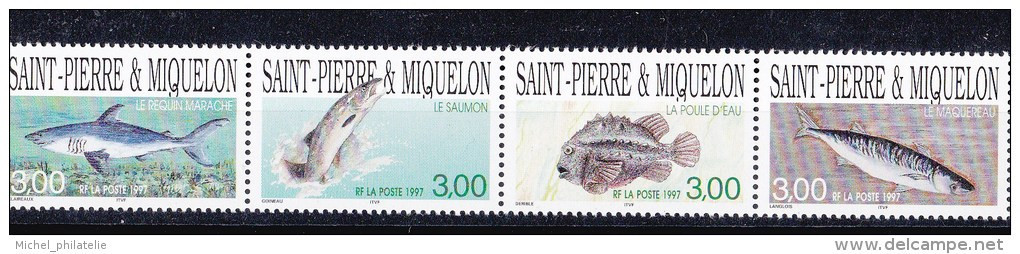 Saint Pierre Et Miquelon - YT N° 646 à 649 ** - Neuf Sans Charnière - 1997 - Unused Stamps