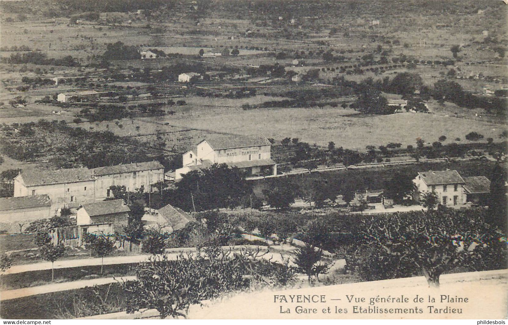 VAR  FAYENCE  La Gare Et Les établissements TARDIEU - Fayence