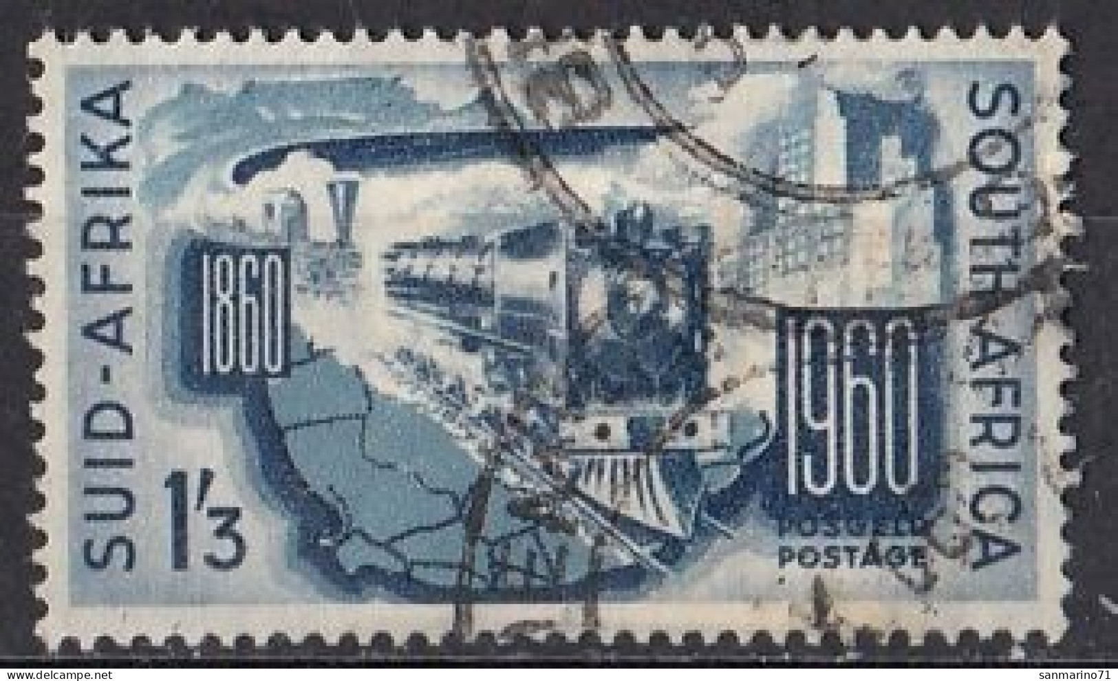 SOUTH AFRICA 272,used,falc Hinged,trains - Usados