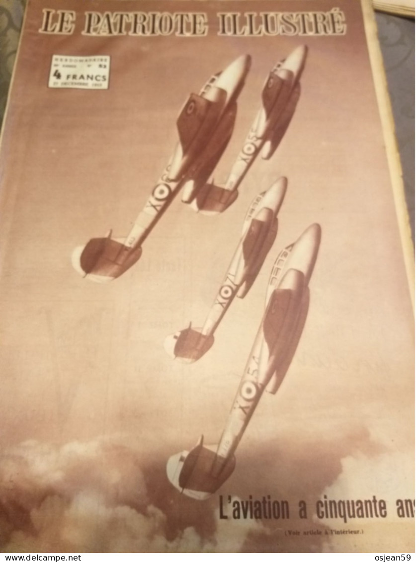 L'aviation à Cinquante Ans Patriote Illustré 27 Décembre 19553. - Aviation