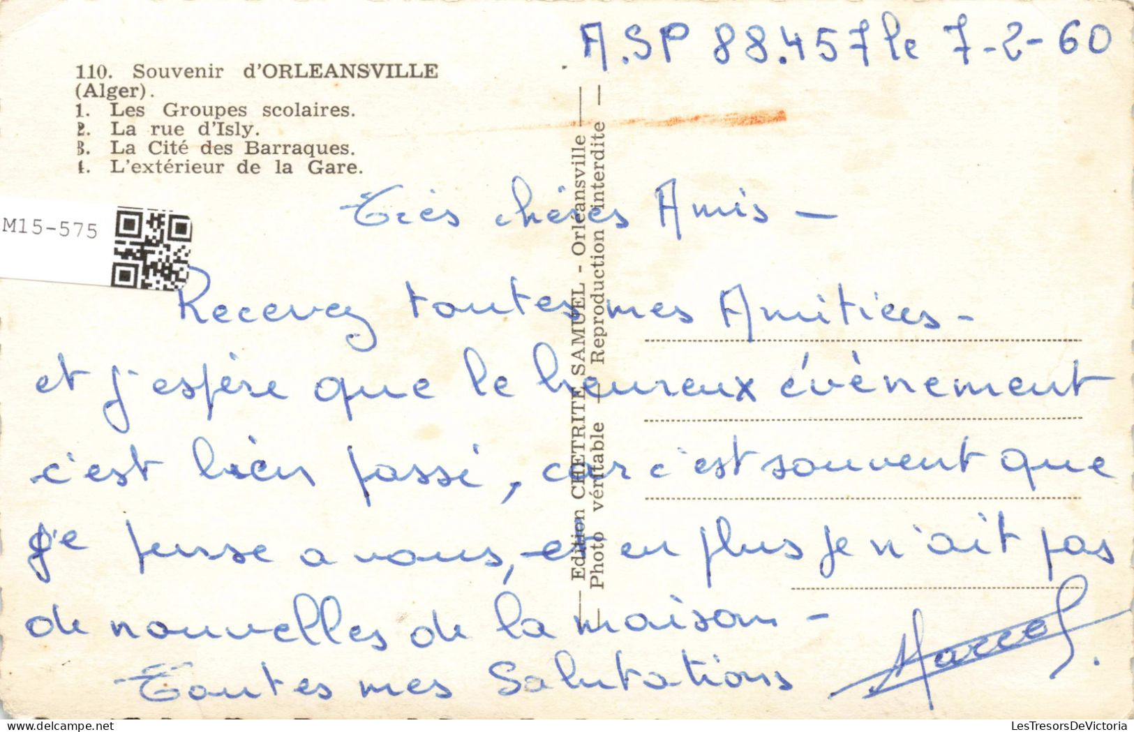ALGERIE - Alger - Orléansville - Multivues - Carte Postale Ancienne - Algeri