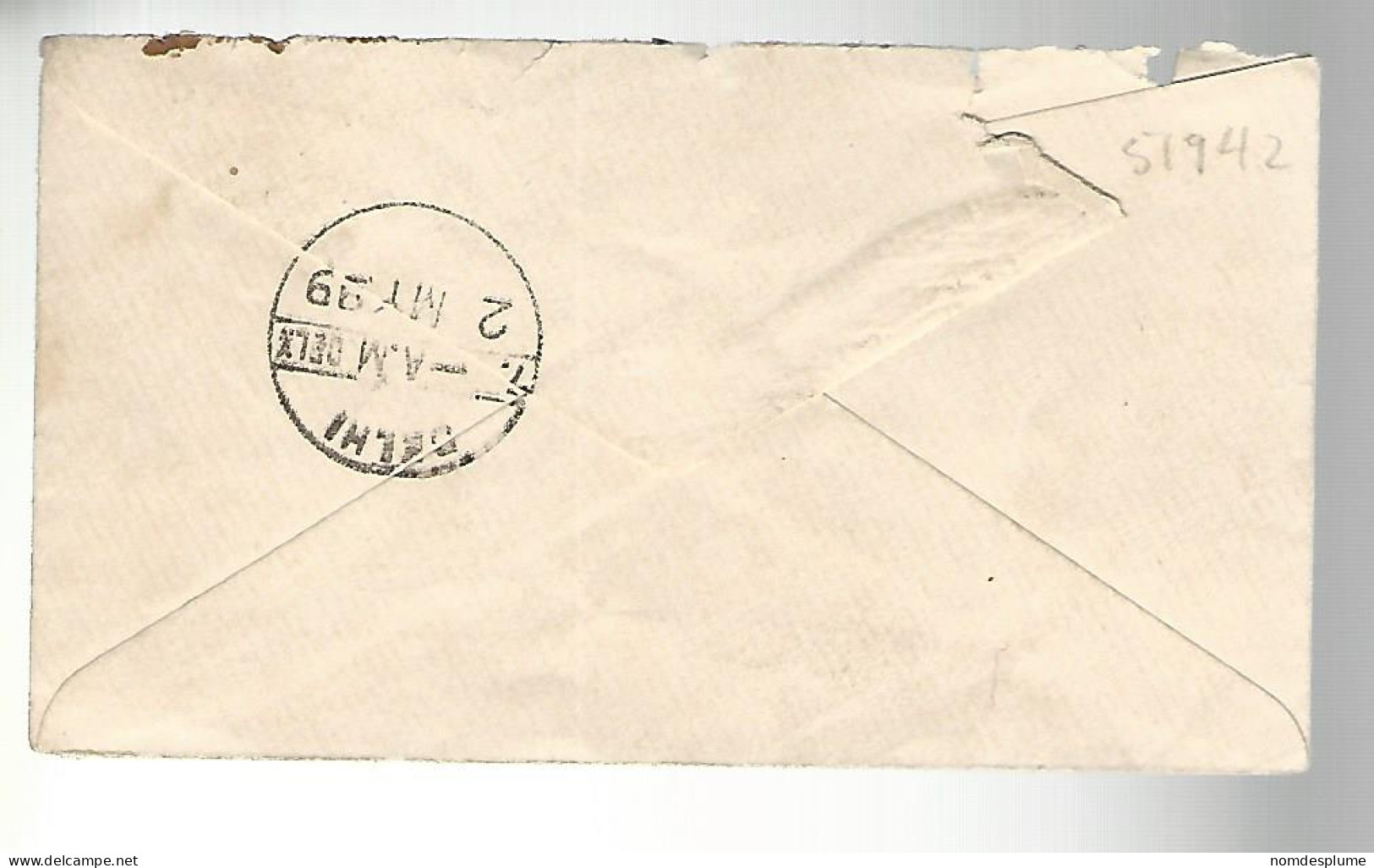 51942) Cover India Postmark Dareeba Delhi 1899 - Covers