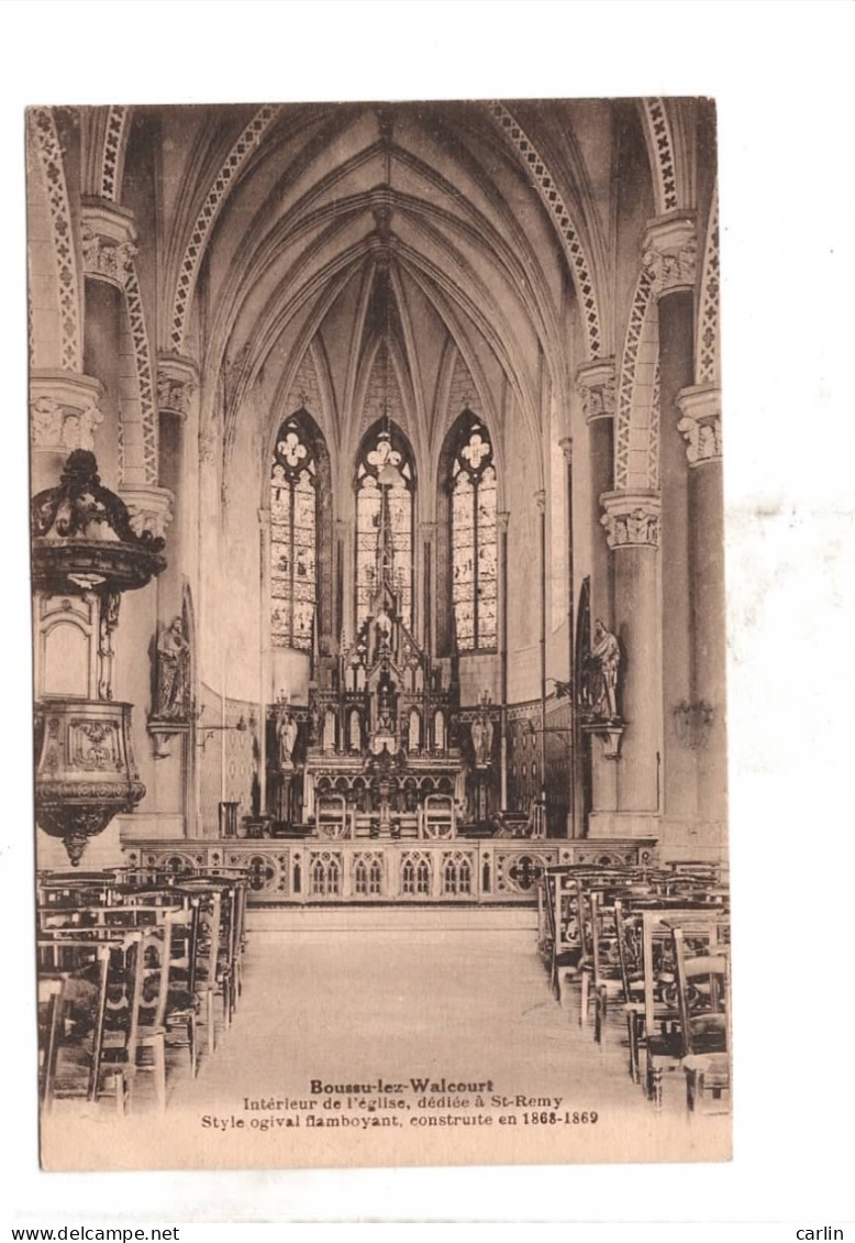 Boussu Lez Walcourt Intérieur De L'Eglise - Froidchapelle