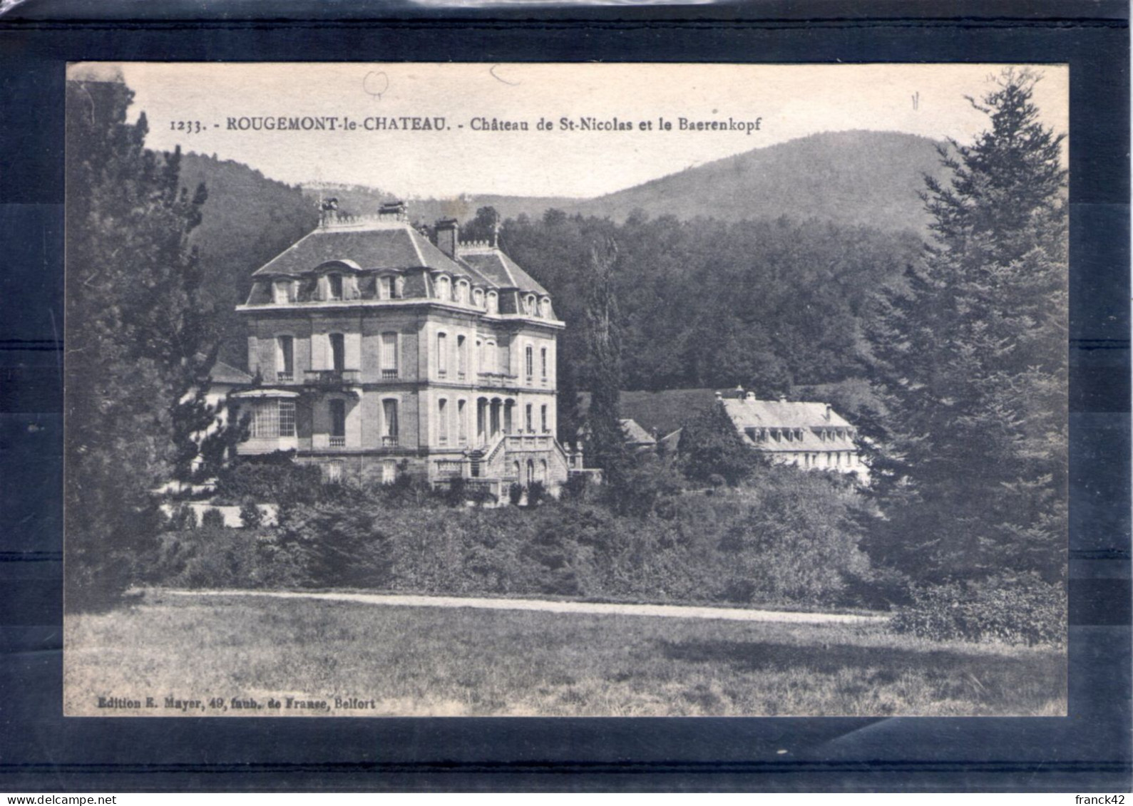 90. Rougemont Le Château. Château De Saint Nicolas - Rougemont-le-Château