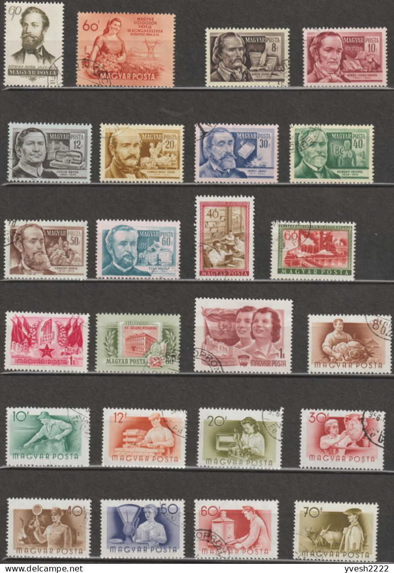 Hongrie, petit lot de timbres oblitérés. 20 scans